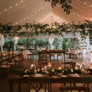 Rustic Events Tent With Draped